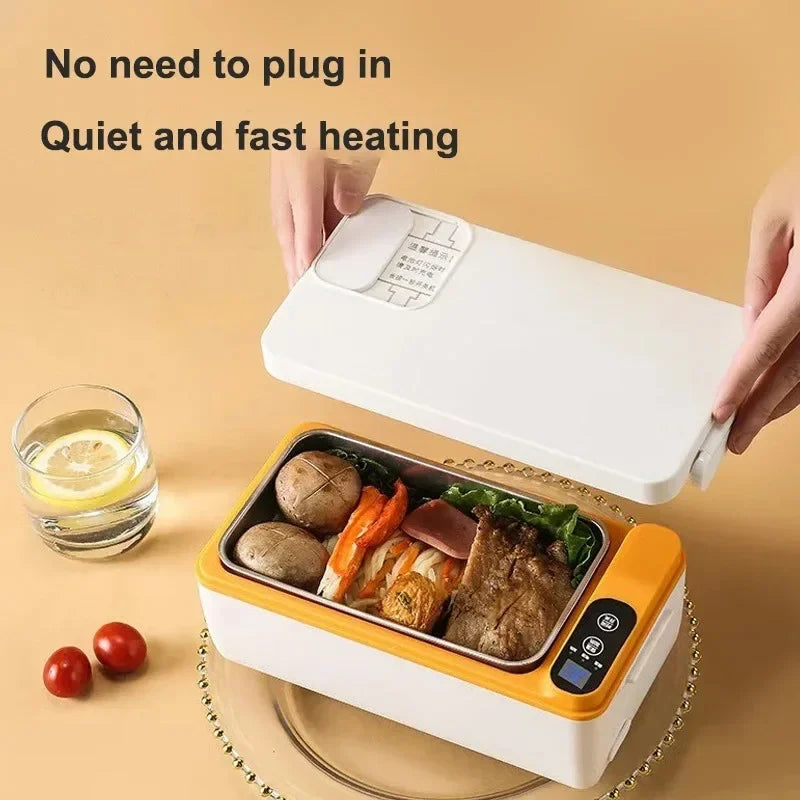 Cordless Heated Food Container for Travel, Office & Camping