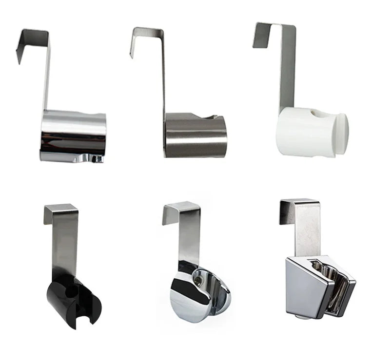 2-in-1 Handheld Toilet Bidet Spray Set with Stainless Steel Hose & Holder