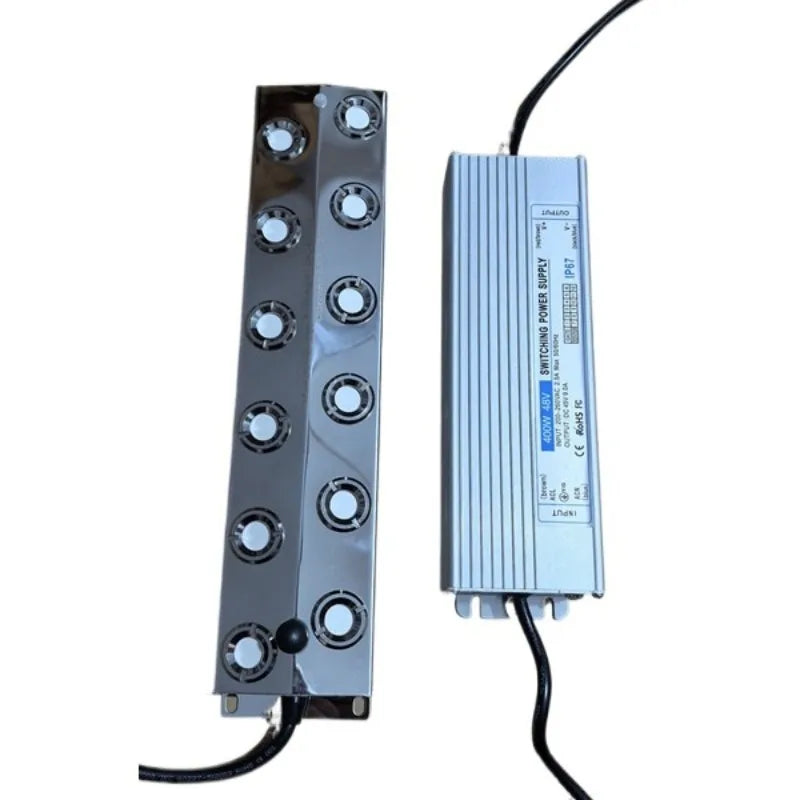12 Head Ultrasonic Mist Maker with 400W Waterproof Power Supply