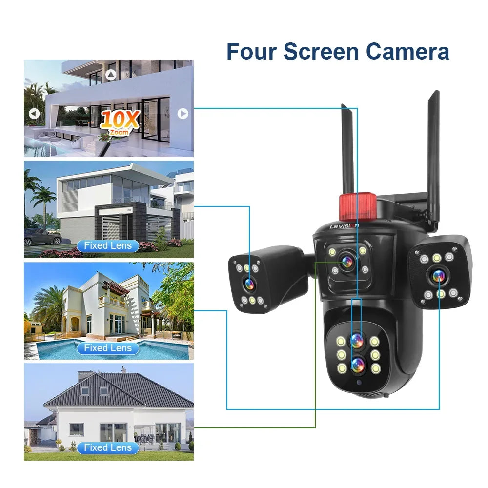 10K WiFi PTZ Security Camera with 10X Zoom