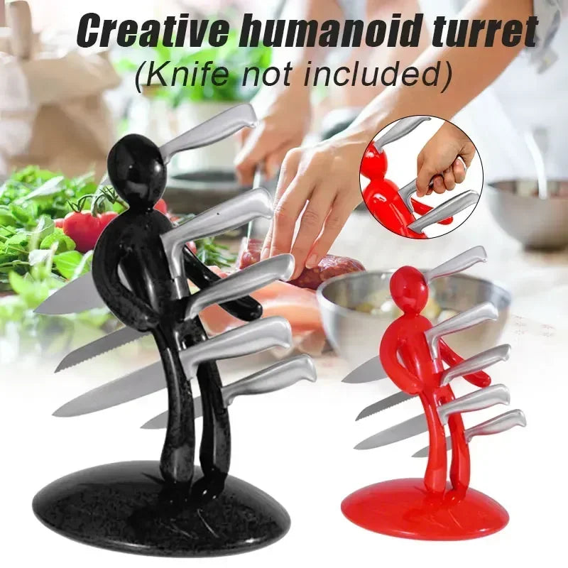 Knife Holder Rack – Unique Kitchen Cutlery Stand for 5 Knives