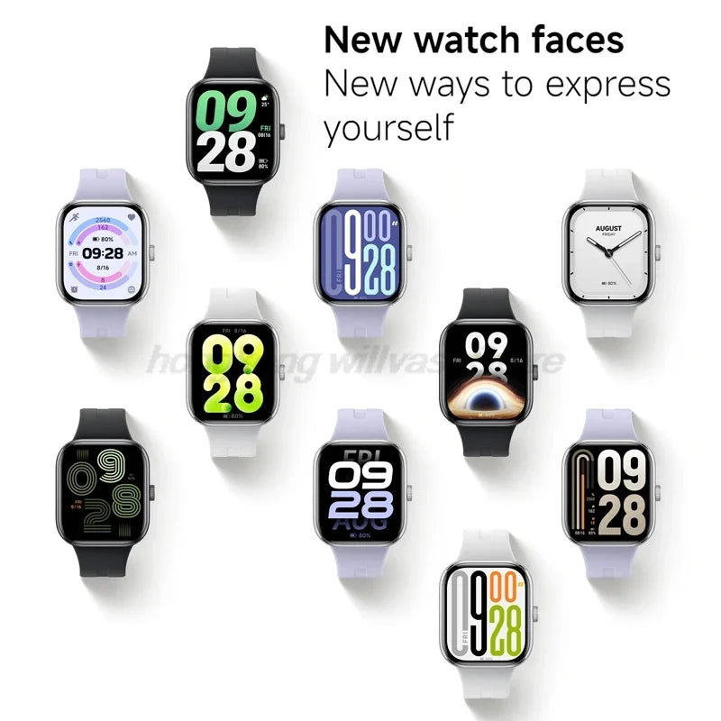 Bluetooth Smartwatch with 2.07" AMOLED Display & 24-Day Battery - Gray n Pink Strap