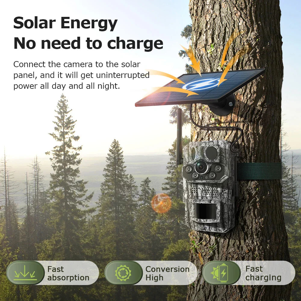 Outdoor 4G Solar Security Camera 0.2s Trigger