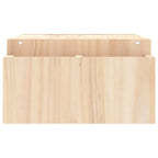 100cm Solid Pine Wood Monitor Stand with Storage Slots & Riser Shelf