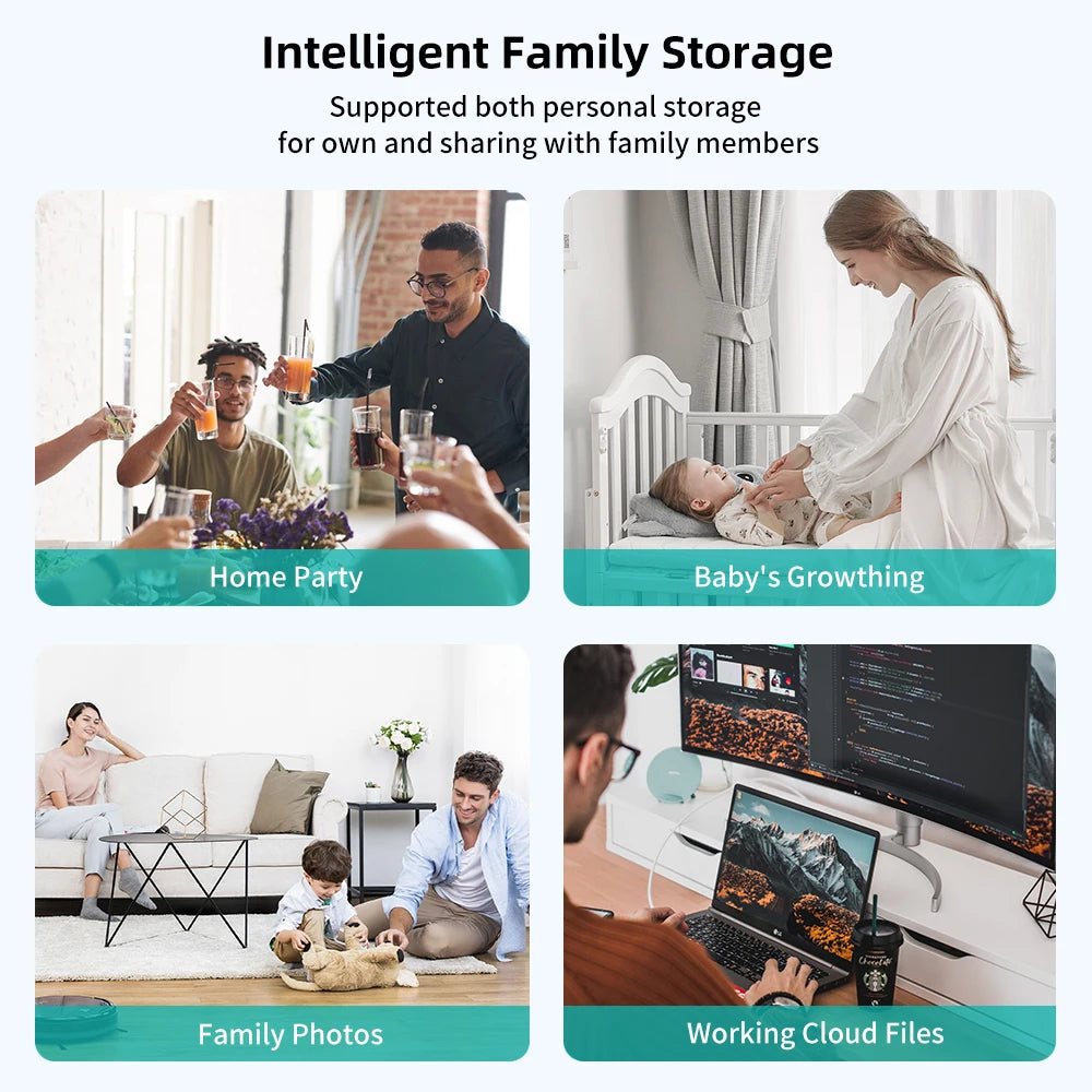 2.5" Diskless NAS Enclosure with App Access