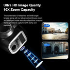 Smart Solar Security Camera 12MP 4K Triple Lens, 10X Zoom, WiFi PTZ Outdoor
