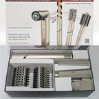 1300W Hot & Cold Air Hair Styler with Curling, Drying and Volumizing Attachments Light Yellow