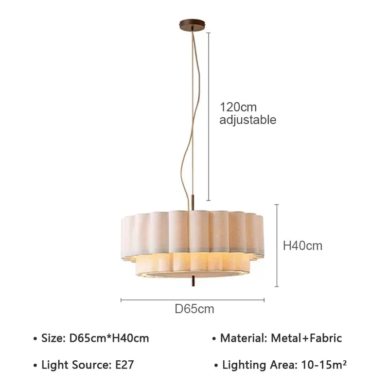 White Light Hanging Lamp for Bedroom or Living Room