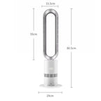 Oscillating Bladeless Fan for Home 8 Wind Speeds Low Noise 40W