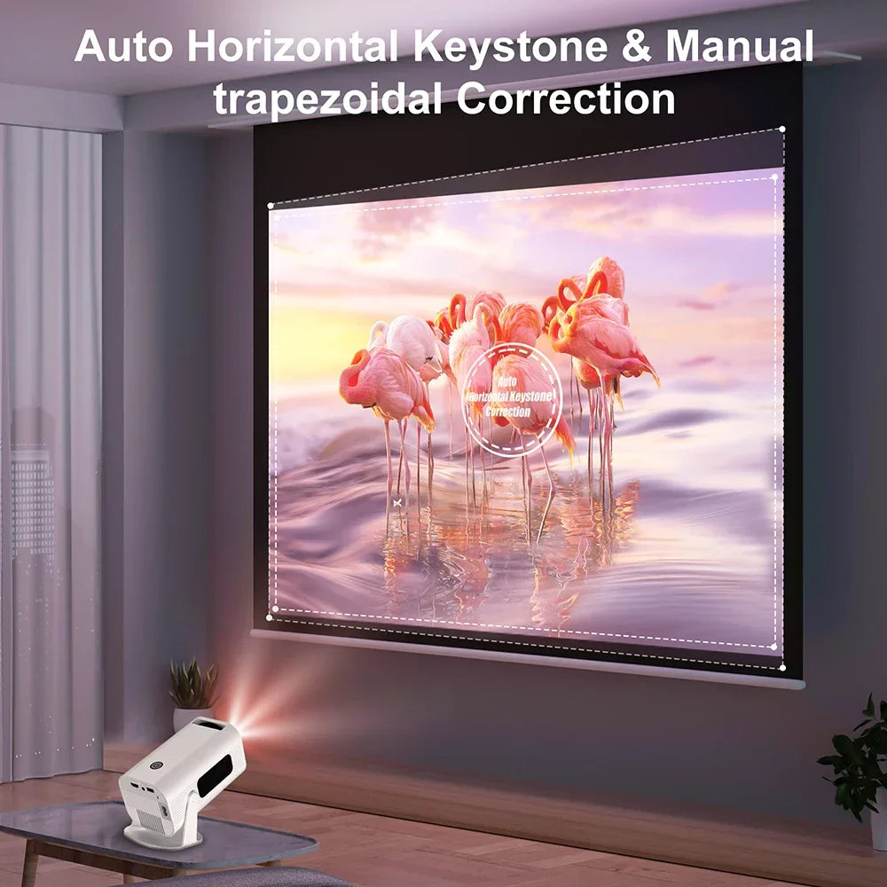 Mini Home Projector P330 Android 1080P, WiFi6, 4K Compatible
