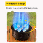 Portable Windproof Gas Stove with Electronic Ignition color as show 1