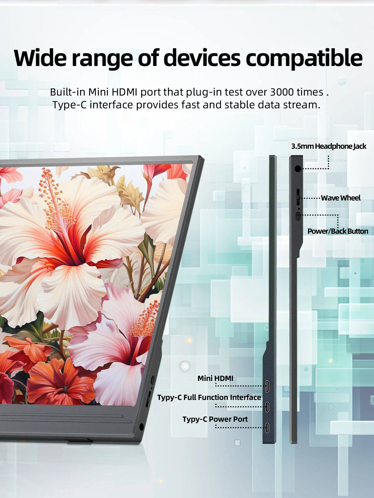 15.6 Inch FHD Touchscreen Portable Monitor HDR