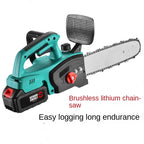 12-Inch Brushless Lithium Battery Chain Chain Saw Outdoor Logging High Power Single Bracelet Saw 전기톱 엔진톱 Motosierra De Gasolina