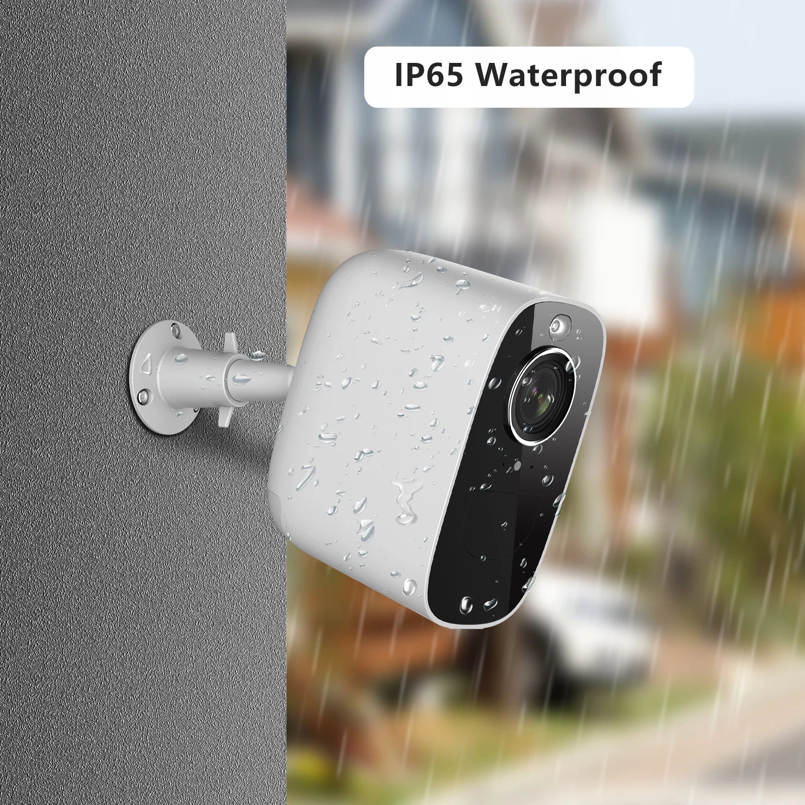 Portable 4MP 2K Indoor/Outdoor Wireless Camera Rechargeable Battery, Motion Alerts, Night Vision, IP65 Waterproof
