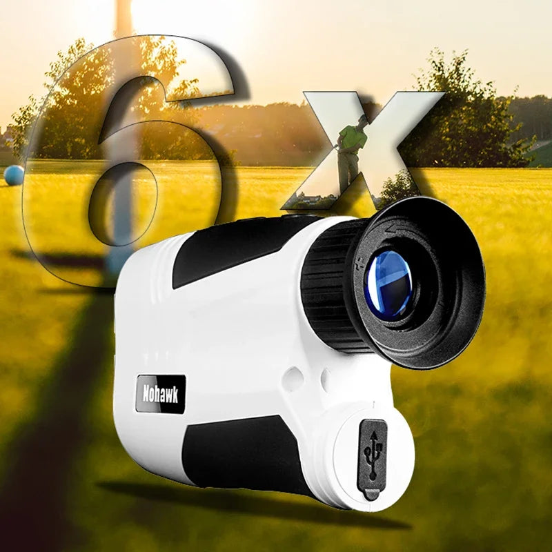 1000m Laser Golf Rangefinder with 6X Zoom & Angle Measurement