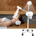 Portable 2-in-1 Facial Steamer with 5X LED Magnifying Lamp and Adjustable Stand White