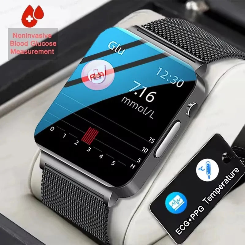 1.72" AMOLED Smartwatch with ECG and Blood Sugar Monitor