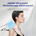 Home UVB Light Therapy Lamp Portable 311nm Device for Psoriasis, Eczema, Dermatitis Treatment White