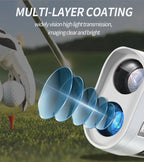 1000m Laser Golf Rangefinder with 6X Zoom & Angle Measurement