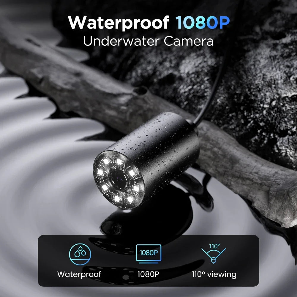 1080P Underwater Fishing Camera with DVR and 32GB Card
