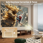 Compact 650ANSI WiFi6 Bluetooth Home Theater Projector