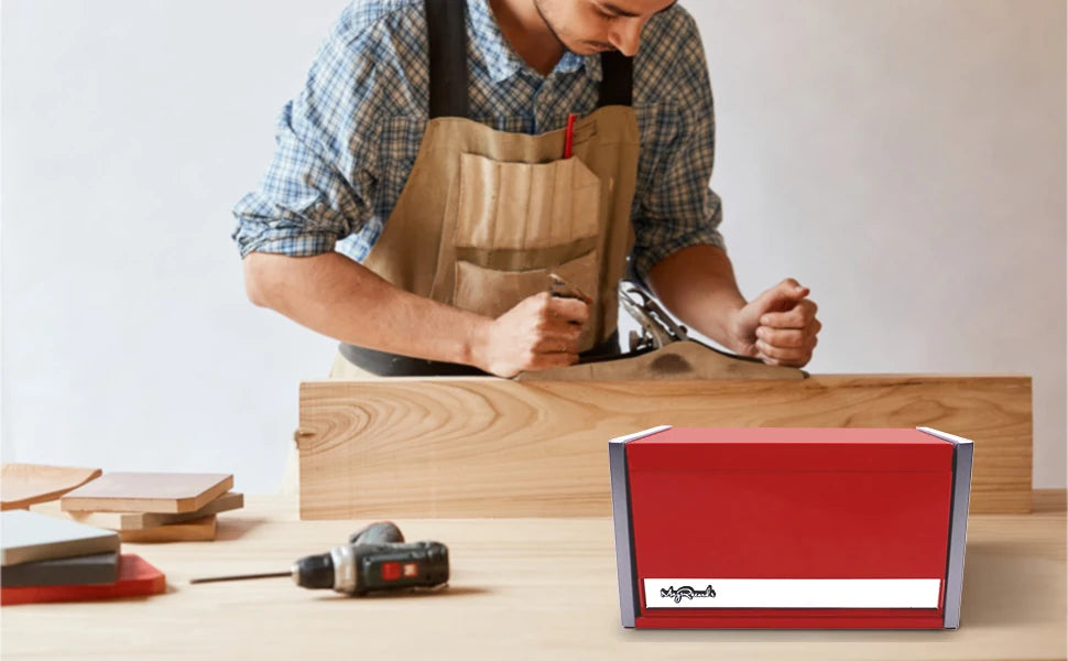 Portable 5-Layer Metal Toolbox for Workshop & Home