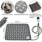 Cordless Orange Pet Heating Mat – Warm Waterproof Pad 45x45cm