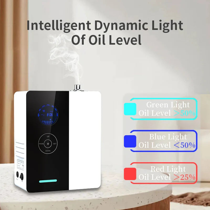 Wall-Mountable 200ML Smart Scent Diffuser for Large Rooms Black