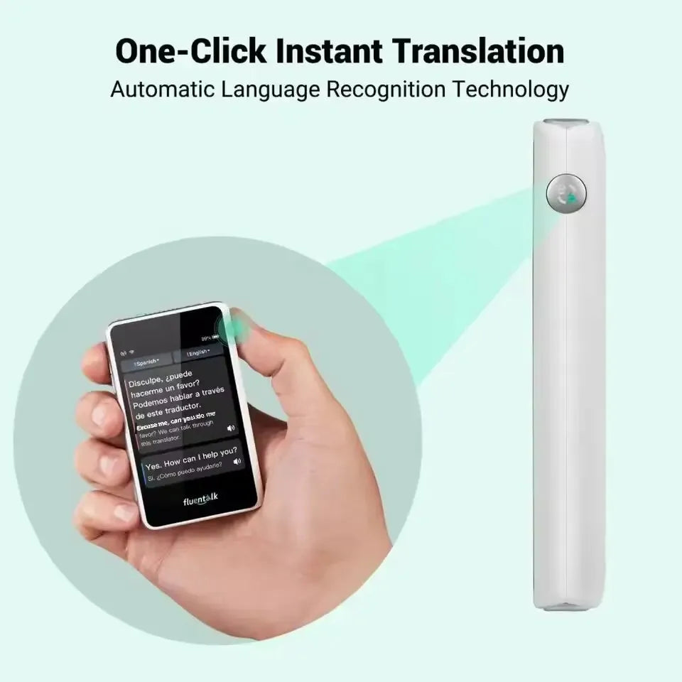 Mini Travel Translator with Touchscreen and Global Data