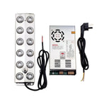 12 Head Ultrasonic Mist Maker with Stainless Steel Body for Ponds, Fountains & Hydroponics