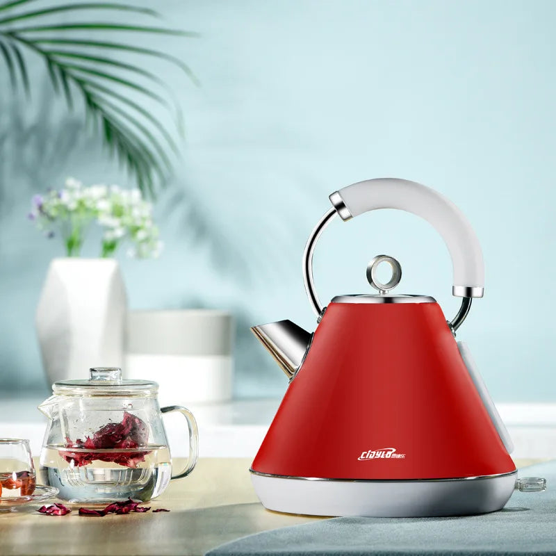 1.8L Electric Kettle Stainless Steel with Auto Shut-Off & 360° Base – 1800W, Fast Boil