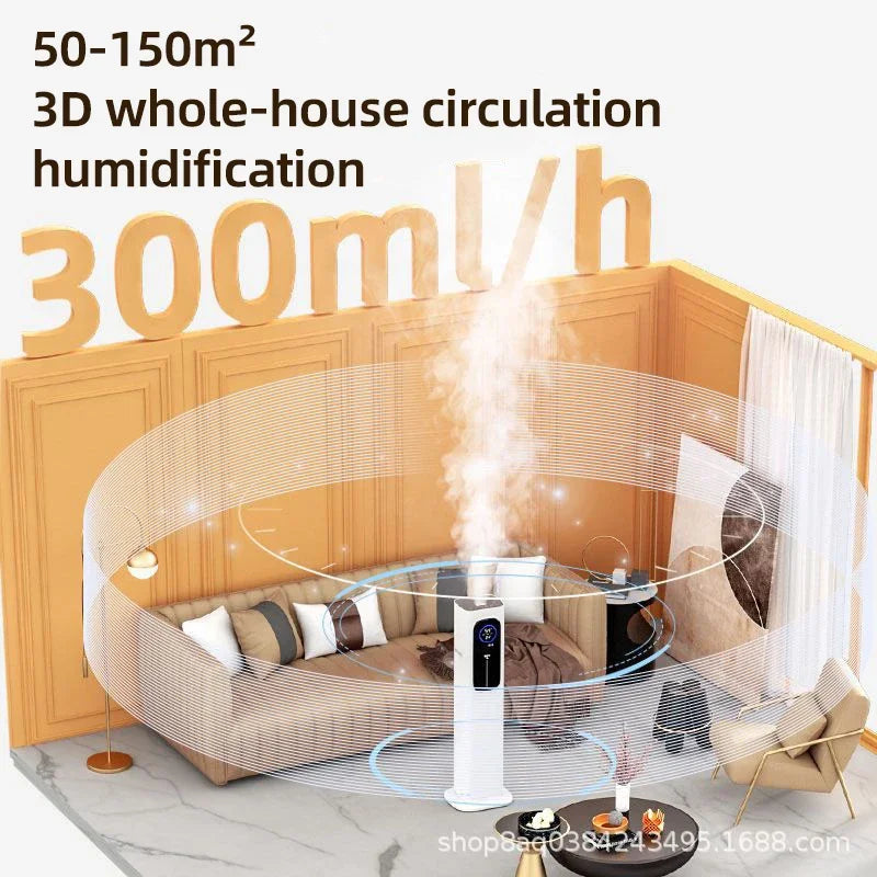 Floor Standing Cool Mist Humidifier with 12L Tank for Home and Office
