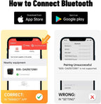 Compact Bluetooth Thermal Sticker Printer for Business