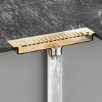 Rectangular Bathroom Floor Drain, 10x30cm, Deodorizing Slot
