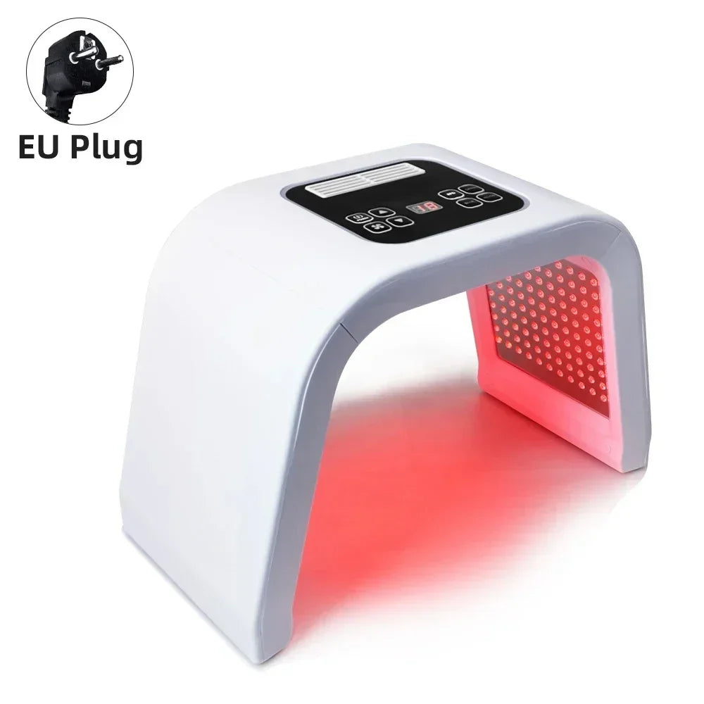 Rechargeable 7-Mode LED Skin Therapy Mask Wrinkle Reduction & Brightening for Home & Salon