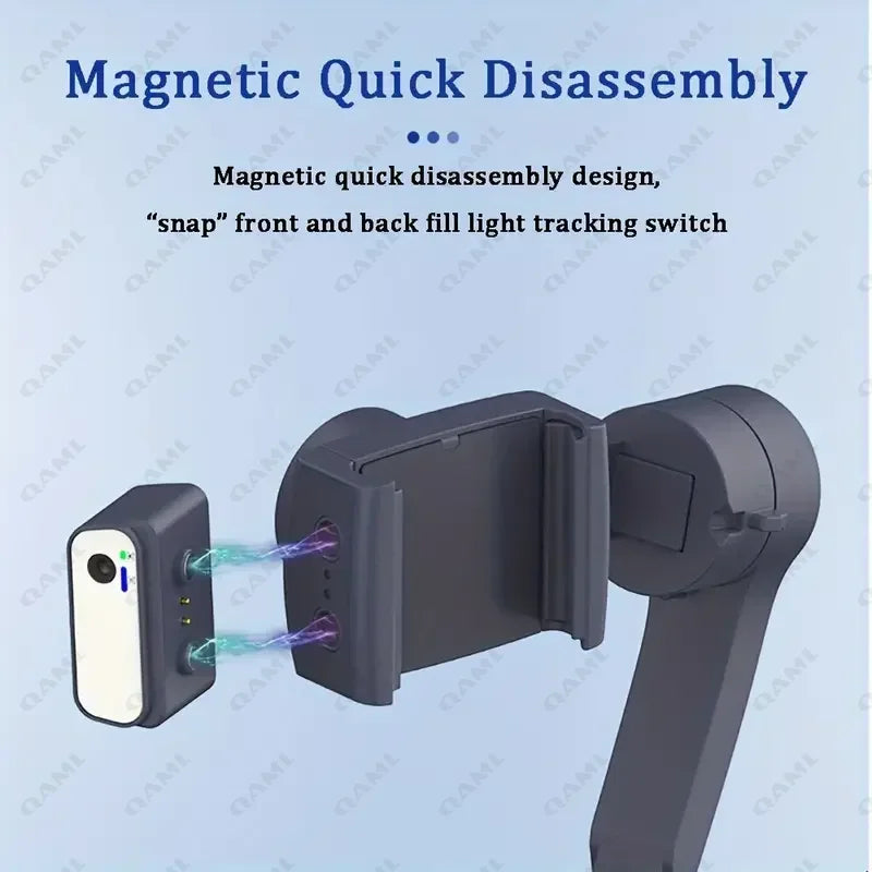 Portable 3-Axis Gimbal with Smart Face Tracking for Smartphones