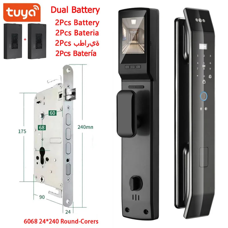 Intelligent Fingerprint & Password Electronic Door Lock
