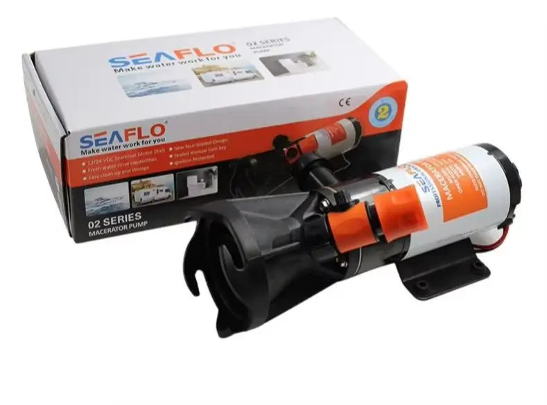 12GPM RV Toilet Pump, Quick-Connect Waste Disposal Unit