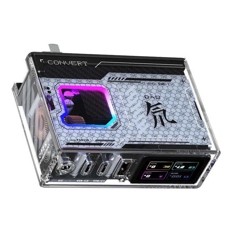 150W GaN Charger with RGB Display and 4 Ports
