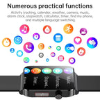 1.96" Bluetooth Smartwatch – Track Glucose, ECG, Blood Pressure, SpO2 & More