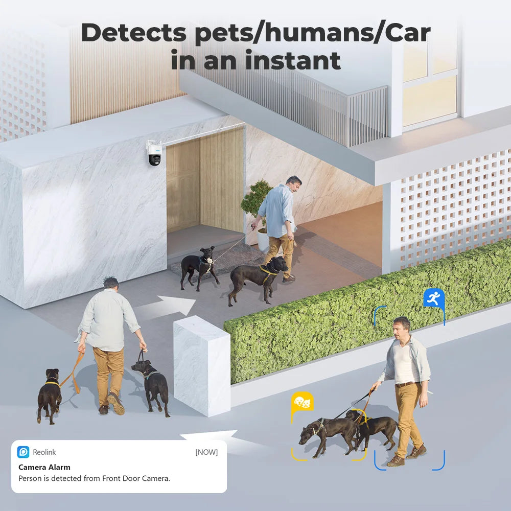 4K Outdoor Security Camera with 256GB Storage & AI Tracking