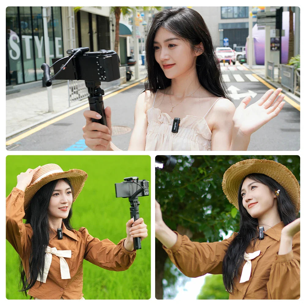 Portable Wireless Mic System for Streaming and Vlogging