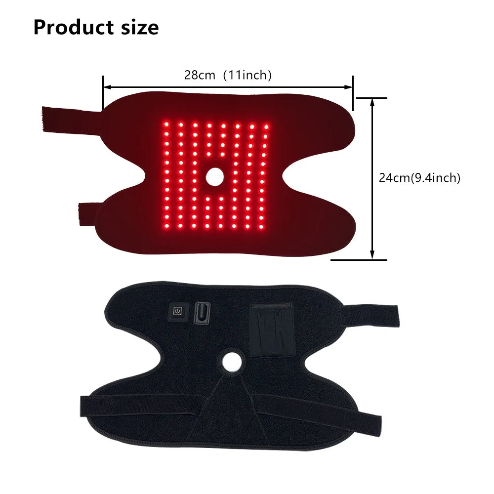 Rechargeable LED Heating Pad for Ankle Pain Relief