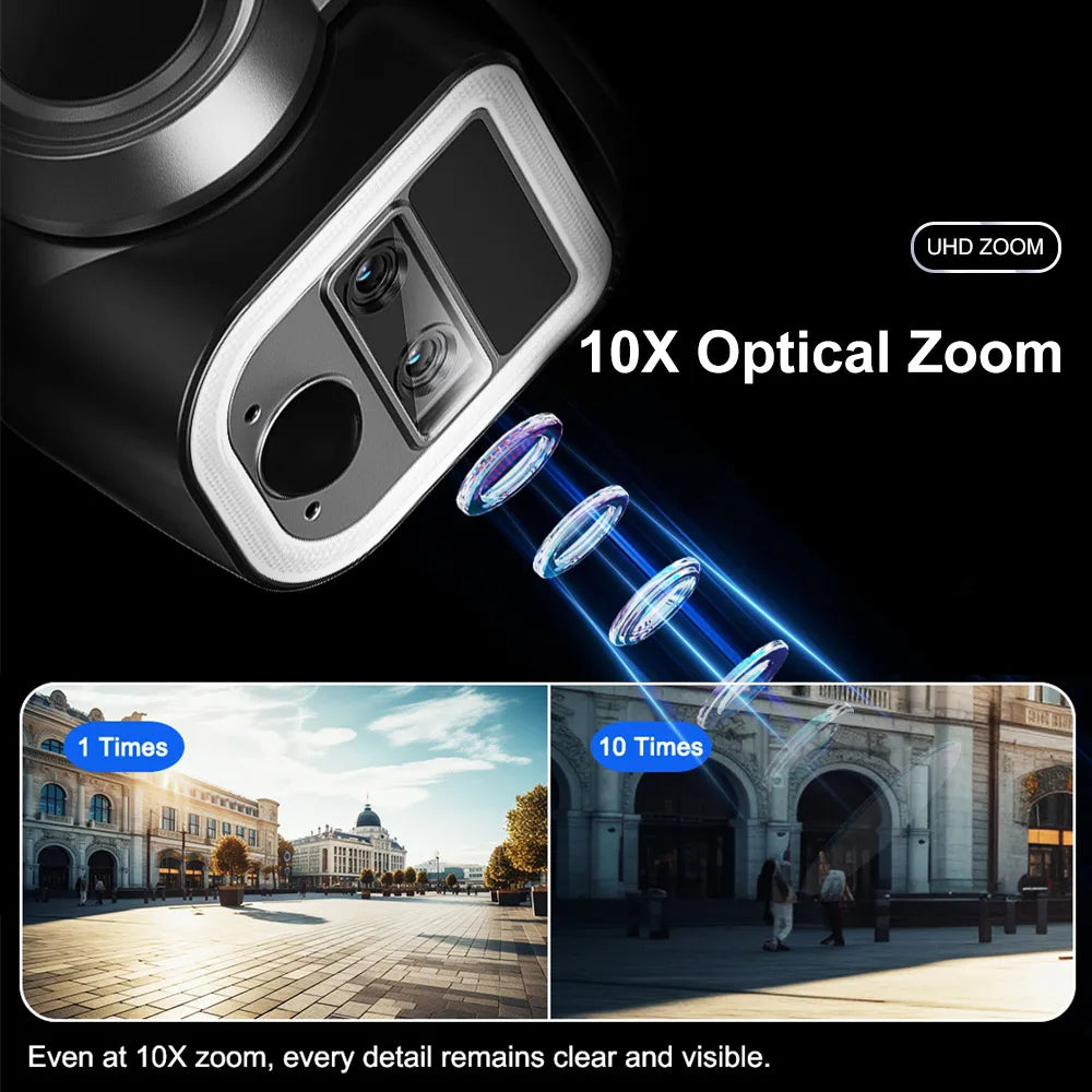 4G/WiFi Outdoor Camera with Dual Screen and Motion Tracking