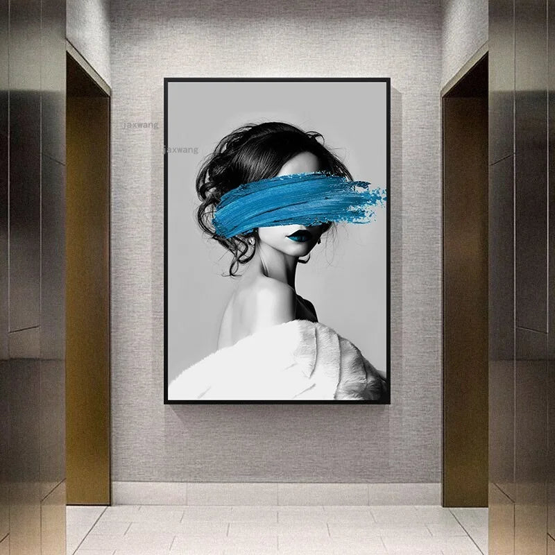 Minimalist Modern Wall Art Framed Canvas Print for Living Room, Bedroom or Apartment Decor