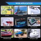Portable 12V 150Ah Deep Cycle Lithium Battery Built-in Smart BMS for Solar, RV, Marine & Home Energy