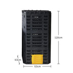 Large Outdoor Compost Bin 300L Durable Plastic, Easy Assembly, Recyclable Garden Waste System