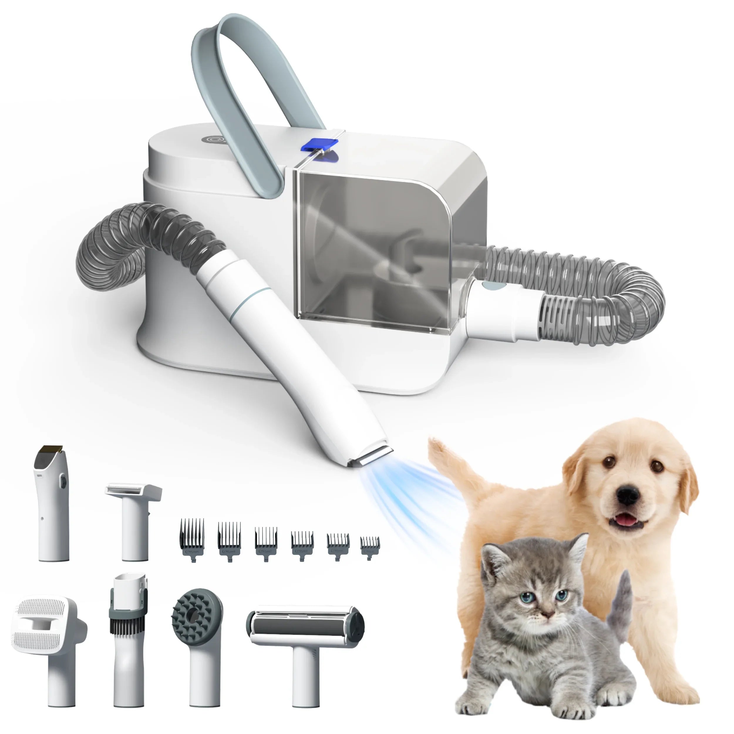 Multifunctional Pet Grooming Kit with Brush and Vacuum