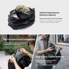 35L Waterproof Travel Backpack for DSLR and DJI Drones