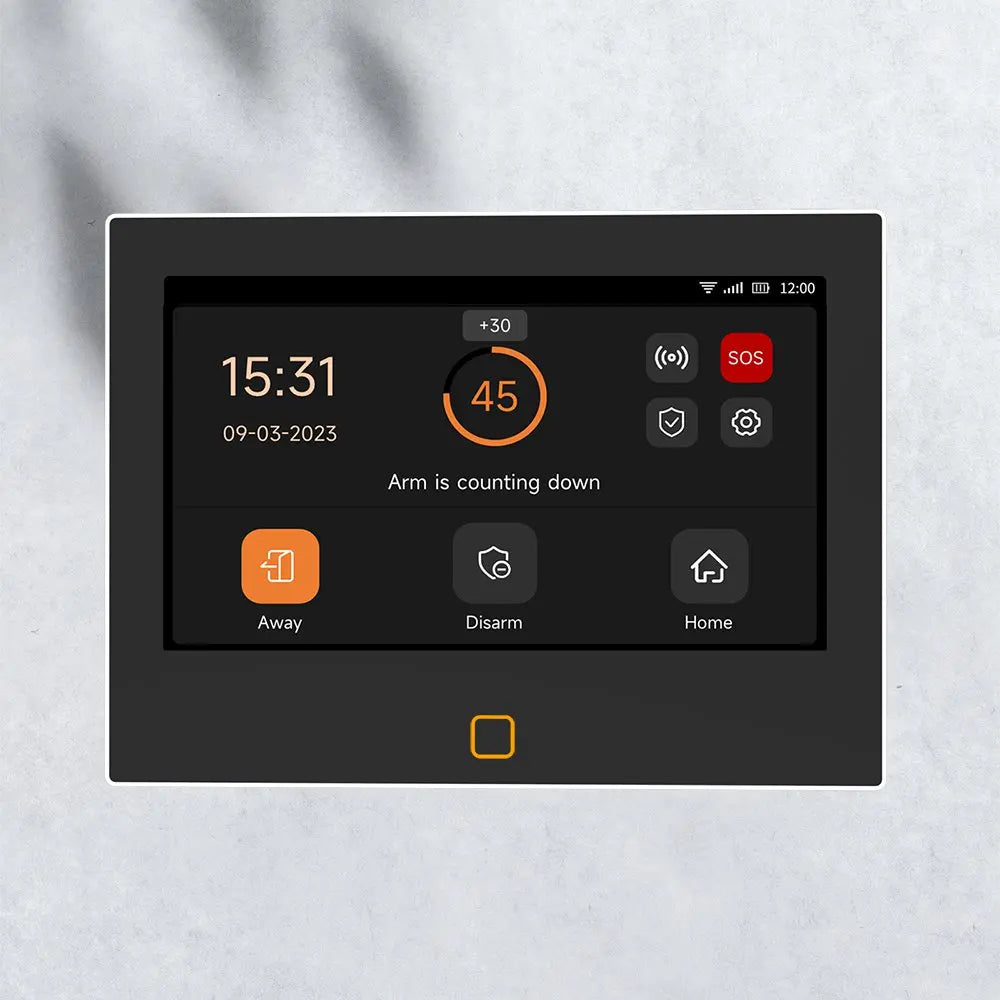7" Touchscreen Home Alarm System with 4G & WiFi Support